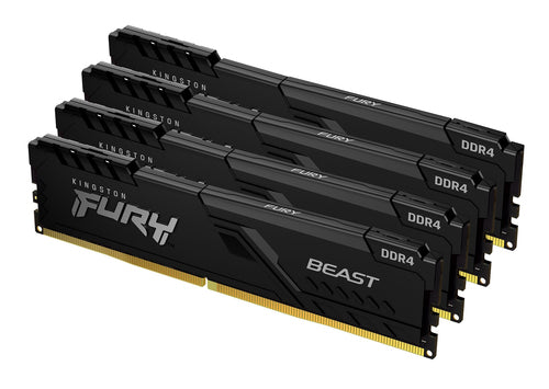 64GB 3200MHZ DDR4 CL16 DIMM KIT OF 4 FURY BEAST BLACK
