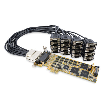 16 PORT PCI EXPRESS SERIAL CARD LOW PROFILE DB9 RS232 PCIE CARD