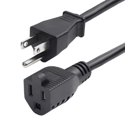 8FT POWER EXTENSION CORD NEMA 5-15P TO 5-15R 10A 125V