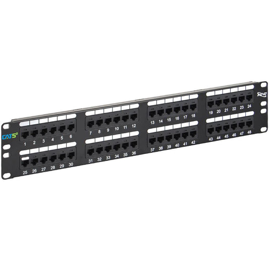 Patch Panel 48PT- CAT5E- 2RMS