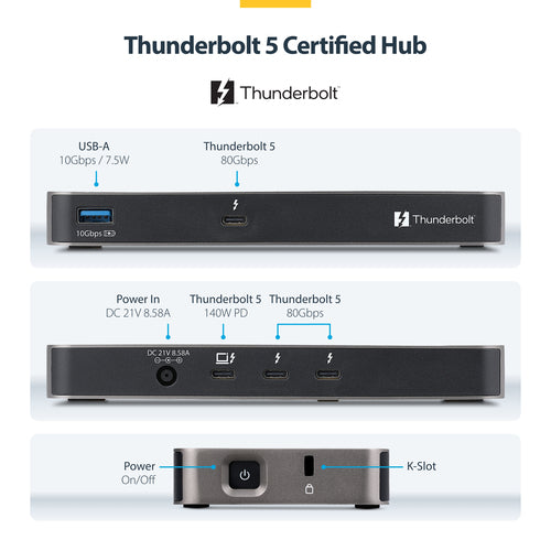 4-PORT THUNDERBOLT 5 HUB - WITH THUNDERBOLT SHARE KVM