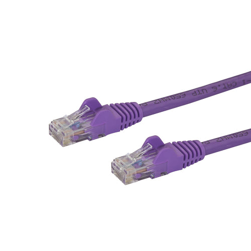 5FT PURPLE CAT6 ETHERNET CABLE SNAGLESS RJ45 UTP PATCH CABLE CORD