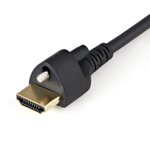 6.6FT HDMI CABLE WITH LOCKING SCREW SECURE CONNECTOR 4K 60HZ M/M
