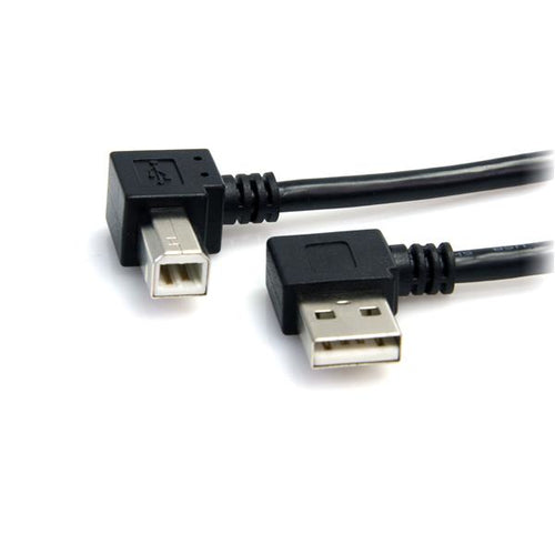 RIGHT ANGLE USB A TO B CABLE 3FT USB 2.0 PRINTER CABLE CORD