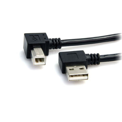 RIGHT ANGLE USB A TO B CABLE 3FT USB 2.0 PRINTER CABLE CORD