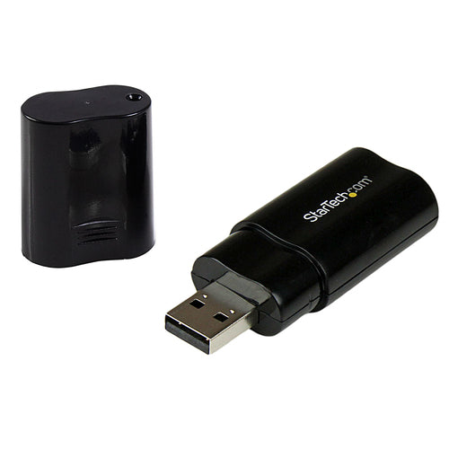 USB STEREO AUDIO ADAPTER COMPACT LAPTOP EXTERNAL SOUND CARD (ICUSBAUDIOB)