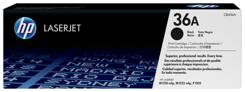 BLACK TONER CARTRIDGE FOR LJ P1505  M1522N MFP SERIES 2K PG YLD (CB436A)